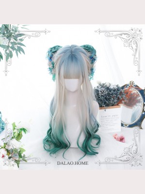 Snow On Green Pine Gradient Color Lolita Wig by Dalao.Home (DL12)